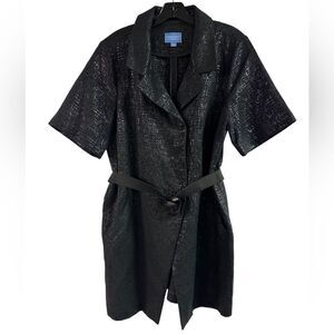 Simply Vera Wang Black Coat Dress Size XL